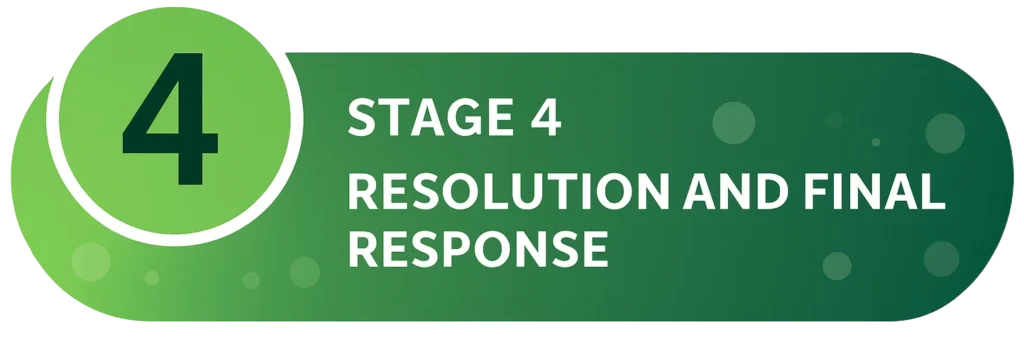 Stage 4: Resolution and Final Response